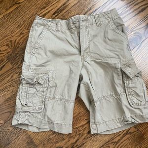 Light army green cargo shorts size 30
